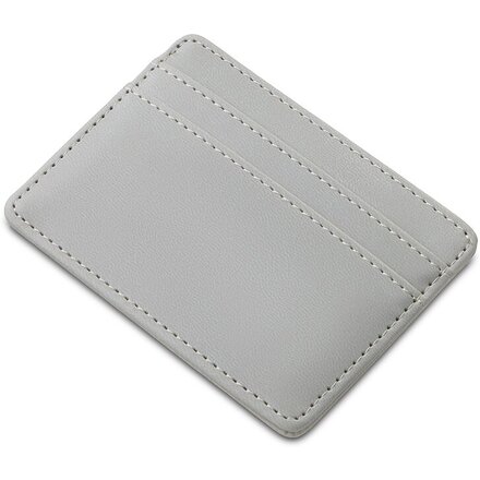 Картхолдер для двух карт и наличных денег с зажимом "Crave", светло-серый