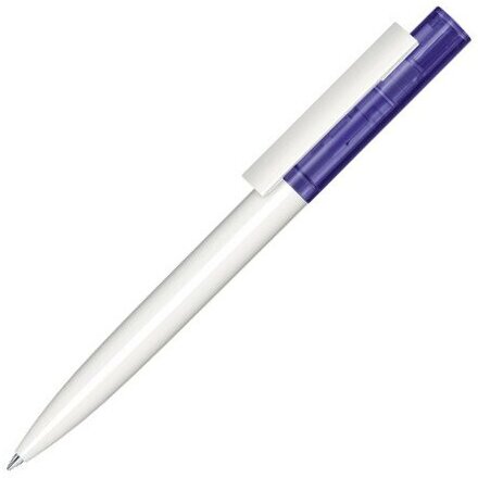 Ручка шариковая автоматическая "Headliner Clear Basic" белый/фиолетовый