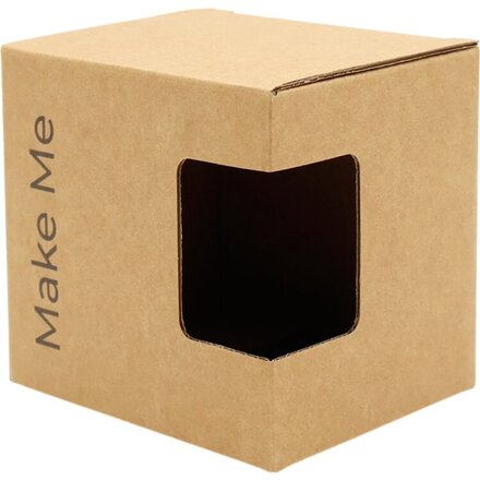 Коробка для кружки "Make me", бежевый
