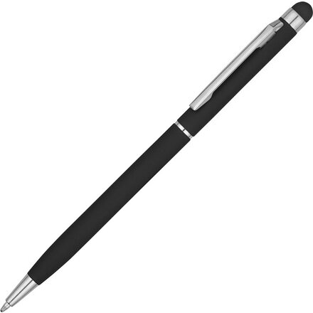 Ручка шариковая автоматическая "Jucy Soft" софт-тач, черный