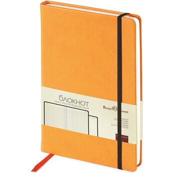 Блокнот "Megapolis Velvet" А5, оранжевый
