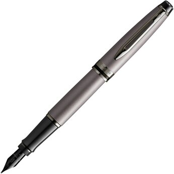 Перьевая ручка Waterman Expert Silver, серебристый/черный