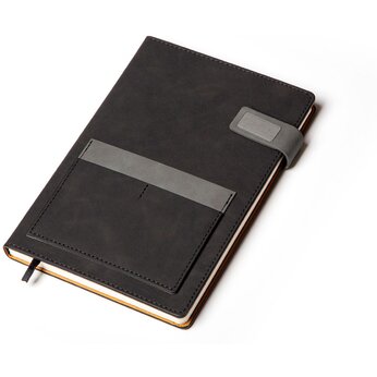 Ежедневник недатированный "Freya" А5, черный/светло-серый