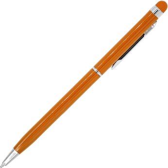Ручка-стилус металлическая шариковая BAUME, апельсин