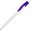 Ручка шариковая автоматическая "Какаду" белый/фиолетовый