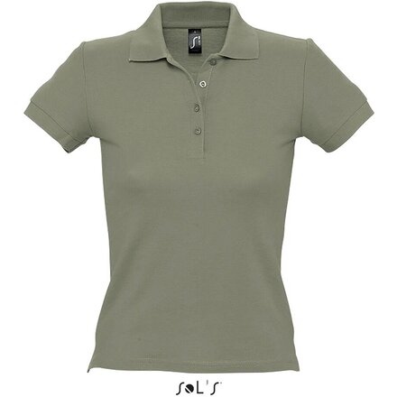 Рубашка-поло женская "People" 210, XL, хаки
