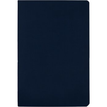 Бизнес тетрадь А5 "Megapolis flex" 60 л. soft touch клетка, темно-синий, размер A5