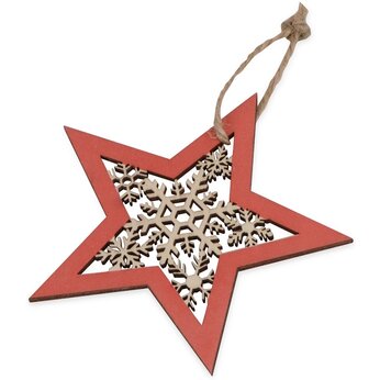 Подвеска деревянная "Звездочка"