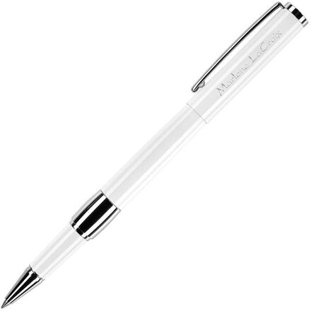 Ручка-роллер "Image White Line" белый/серебристый