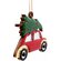 Игрушка елочная "Машинка", красный/золотистый/зеленый