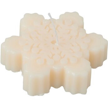 Свеча "Снежинка", молочный