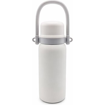 Термос "Holdy" с ручкой, белый/серый