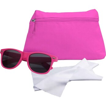 Набор подарочный: Косметичка "Sedna", очки солнцезащитные "Stylish", салфетка для очистки очков 