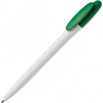 Ручка шариковая автоматическая "Bay MATT BC" белый/зеленый