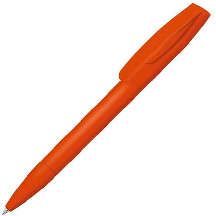 Шариковая ручка "Coral Gum " с прорезиненным soft-touch корпусом и клипом., оранжевый