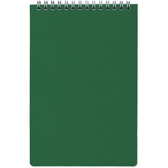 Блокнот А5 на гребне "Pragmatic" 60 листов в линейку, зеленый