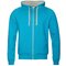 Толстовка мужская "STAN" 260, XXXL, с капюшоном, бирюзовый
