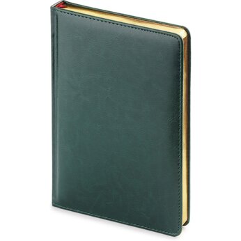 Ежедневник недатированный "Sidney Nebraska" зеленый, срез золотистый