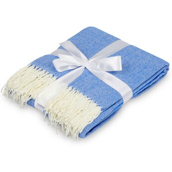 Акриловый плед Dapple 160x210 см, синий