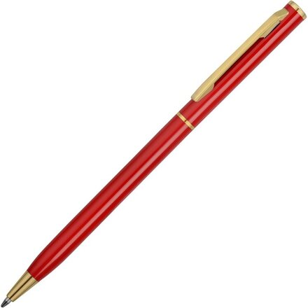 Ручка шариковая автоматическая "Жако" красный/золотистый