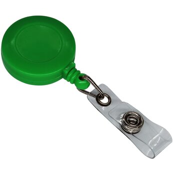 Держатель-ретрактор для бэджа "4hand", зеленый