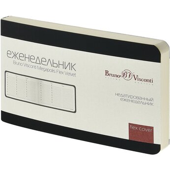 Еженедельник недатированный "Megapolis Velvet Flex" А6, черный