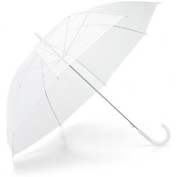 Зонт-трость "99143" прозрачный/белый