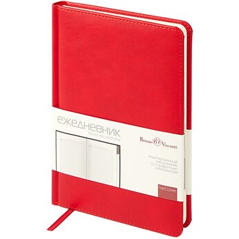 Ежедневник недатированный с индексами А5 "Prime", красный