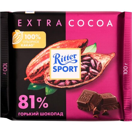 Шоколад горький "Ritter Sport" 100 г