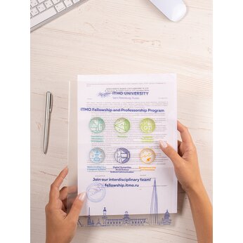 Папка-уголок А5, прозрачный / белый