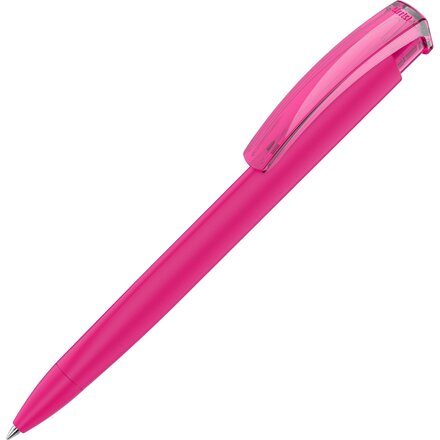 Ручка шариковая автоматическая "Trinity K Transparent Gum" софт-тач, пурпурный