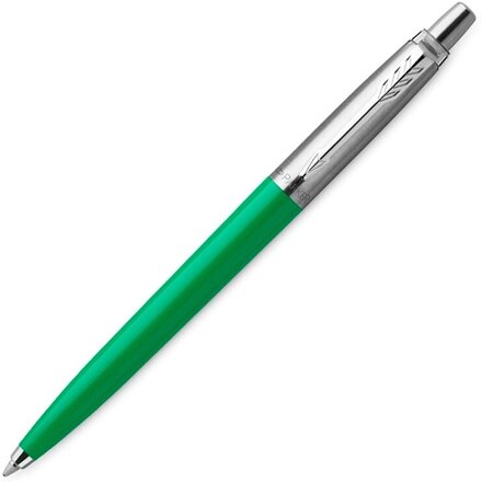 Шариковая ручка Parker Jotter, цвет GREEN, цвет чернил синий, толщина линии M , в подарочной коробке