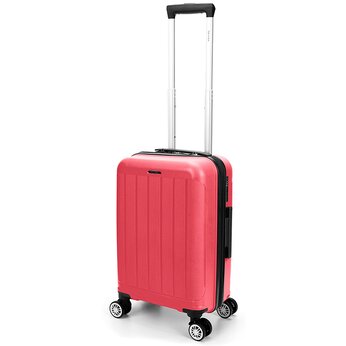 Чемодан TORBER В Отпуск, ярко-розовый, полипропилен, 55 х 36 х 21,5 см, 37 л, размер S