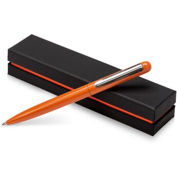 Ручка в футляре "Blooming Skate", оранжевый