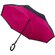 Зонт-трость "RU-6" черный/розовый