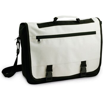 Сумка-кейс для документов "VERSE" на ремне, бежевый/черный