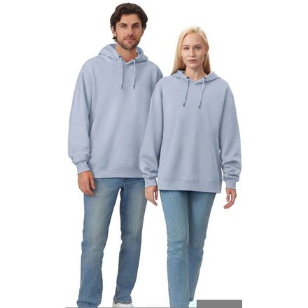 Толстовка с капюшоном «Lisbon» унисекс, небесно-голубой, S
