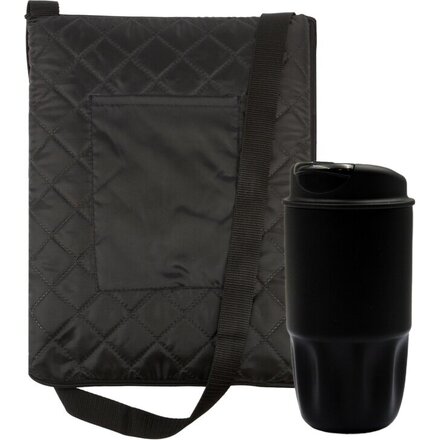  Набор подарочный: Стакан термический "Groove", плед для пикника "Ridge"