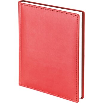Ежедневник полудатированный «Velvet» А6+,  красный