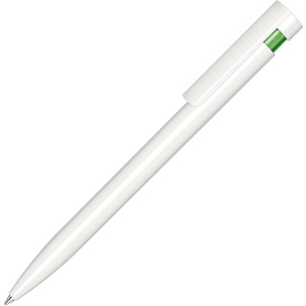 Ручка шариковая автоматическая "Liberty Polished Basic Antibac" белый/зеленый