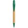 Ручка шариковая "Листок" светло-коричневый/зеленый