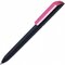 Ручка шариковая автоматическая "Flow Pure GOM K" софт-тач, черный/розовый
