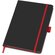Блокнот "ColorNote Black", твердая обложка A5, 80 листов, черный с красным