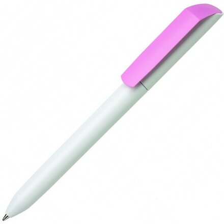 Ручка шариковая автоматическая "Flow Pure MATT B" белый/светло-розовый