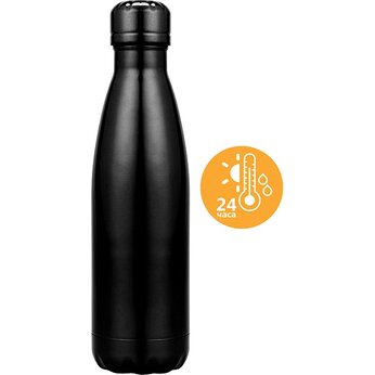 Бутылка для воды "Актив" термическая, черный