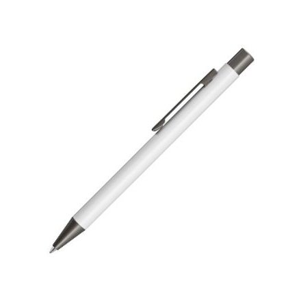 Ручка шариковая автоматическая "Straight" белый/антрацит