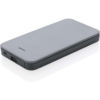 Зарядное устройство Power Bank "P324.574" 10000 мАч, с зарядными кабелями, серый/черный