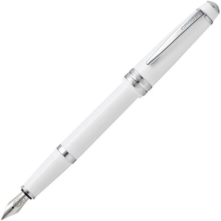 Ручка перьевая "Bailey Light" белый/серебристый