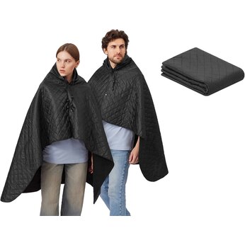 Плед-пончо "Cappy", черный