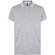 Рубашка-поло мужская "Spectrum" 195, S, серый меланж/белый